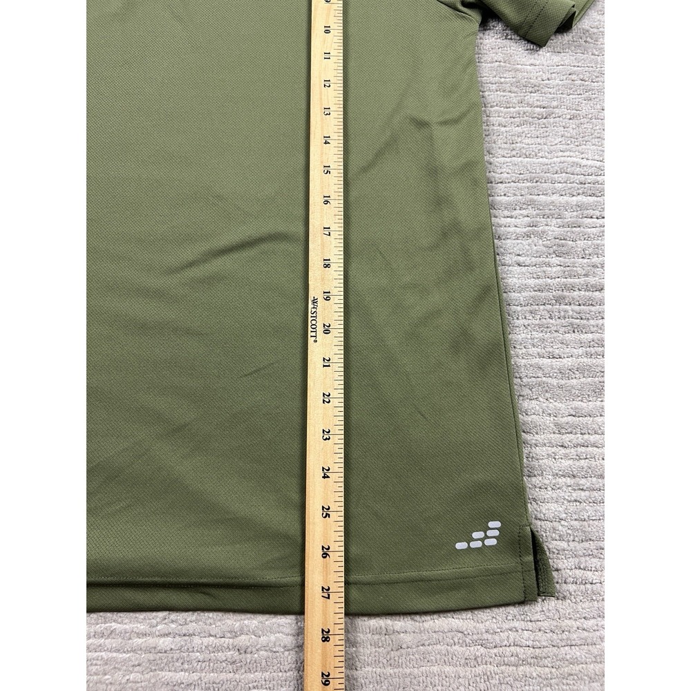 BCG Polo Shirt Mens Large Green Short Sleeve Polyester Athleisure Outdoor Casual - Picture 5 of 12